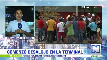 Desalojo de venezolanos en el Terminal de Barranquilla