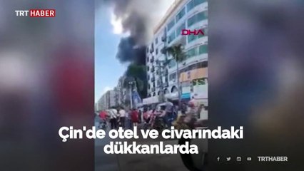 Çin’de otelde doğalgaz patlaması