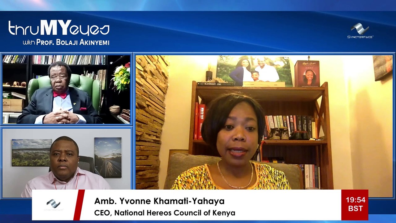 Prof. Bolaji Akinyemi and Ambassador Yvonne Khamati-Yahaya discuss African candidates for WTO  Director-General role