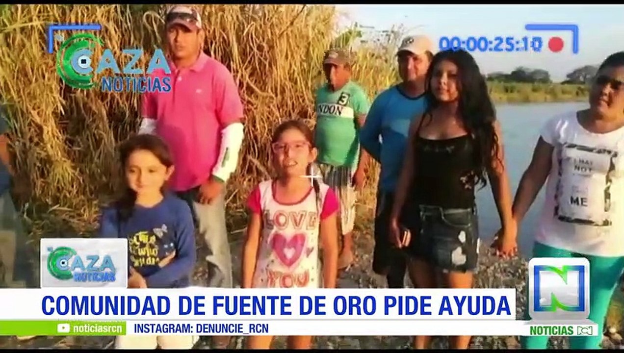 En peligro comunidad de una vereda amenazada por el río Ariari
