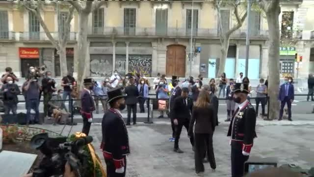 Torra encabeza la ofrenda floral con motivo de la Diada de Cataluña