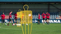 Entrenamiento de Osasuna en Tajonar a 24 horas de comenzar la liga 2020-21 en Cádiz