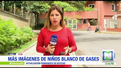 Indignación por niños víctimas de gases lacrimógenos en centro comercial de Venezuela