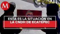 Feministas toman oficinas de la Comisión de Derechos Humanos en Ecatepec