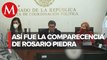 Rosario Piedra comparece en Senado ante toma de CNDH