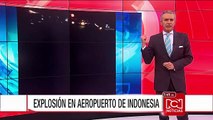 Dos aeronaves chocaron y generaron incendio en ala de un Boeing 737 en Indonesia