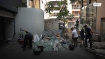 Volunteers clean Beirut of broken glass after port blasts so it doesn’t end up on landfills