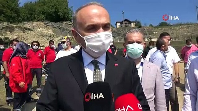 112 Acil Sağlık ekipleri ve UMKE ekipleri tarihi kalıntılarda kazı yaptı