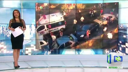 Tractomula que perdió el control dejó 21 personas heridas en Santander