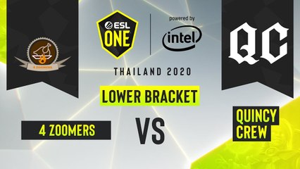 Dota2 - 4 Zoomers vs. Quincy Crew - Game 2 - ESL One Thailand 2020 - Lower Bracket Final - AM