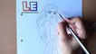 How to draw girl। sketch of girl। by learn easy sketches and art