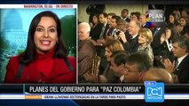 Presidente Santos habló sobre el destino de los US$ 450 millones del plan 'Paz Colombia'