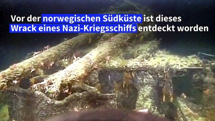 Wrack von Nazi-Kriegsschiff vor norwegischer Küste gefunden