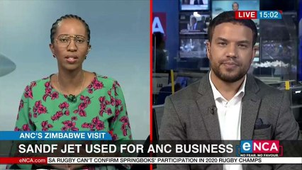 SANDF jet used for ANC business
