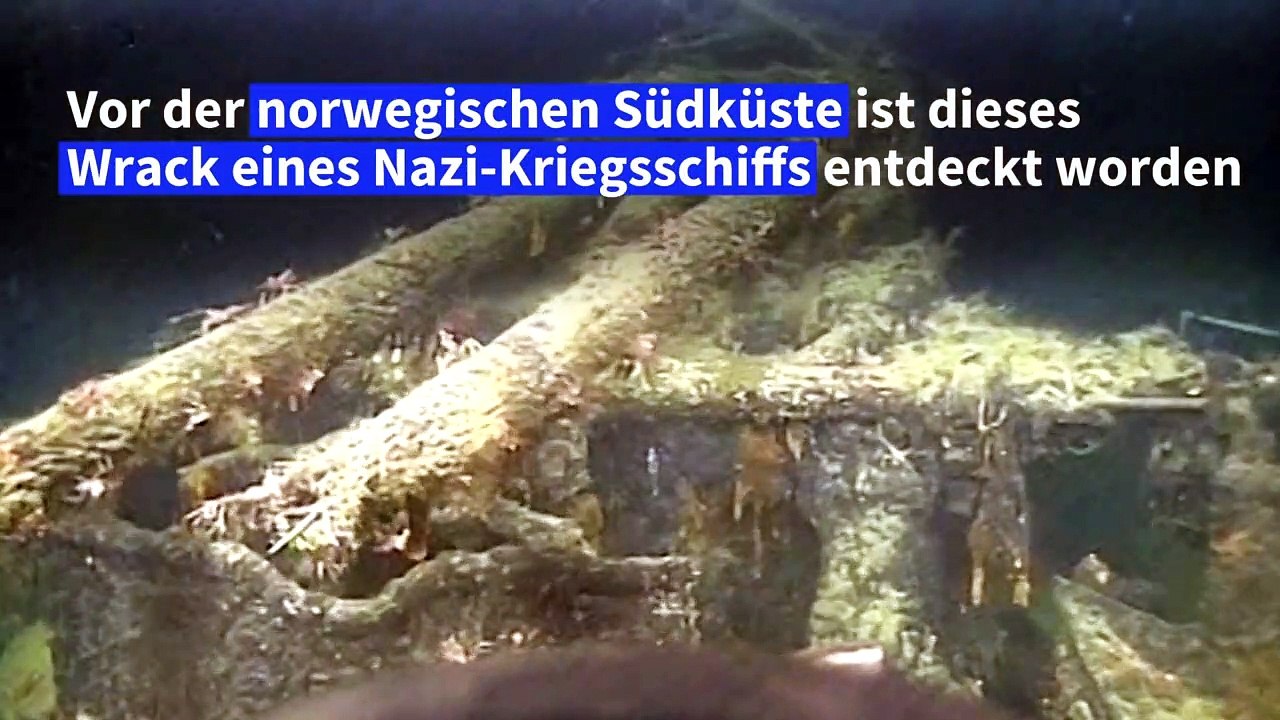 Wrack von Nazi-Kriegsschiff vor norwegischer Küste gefunden