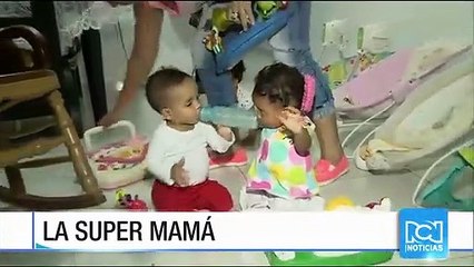 La historia de una 'súper mamá' y sus cuatrillizos de 13 meses