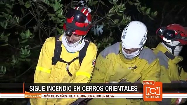Bomberos controlan dos de los tres incendios en cerros orientales de Bogotá