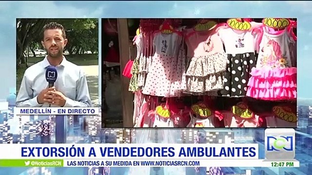 Combos criminales extorsionan a vendedores ambulantes en Medellín