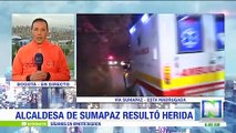 La alcaldesa de Sumapaz sufrió un aparatoso accidente en la localidad de Usme, Bogotá