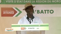 Visite d’Etat dans le Moronou : Message du Président Alassane Ouattara à M’Batto