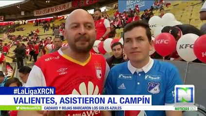 César y José, ejemplo de convivencia en el clásico bogotano