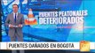 Denuncian el mal estado de varios puentes peatonales en Bogotá