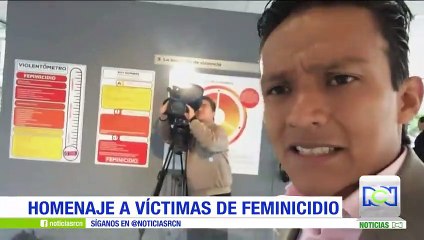 Homenaje a las víctimas de feminicidio en el Centro de Memoria de Bogotá