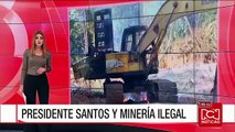 Presidente Santos reveló alarmantes cifras sobre daño ambiental por minería ilegal