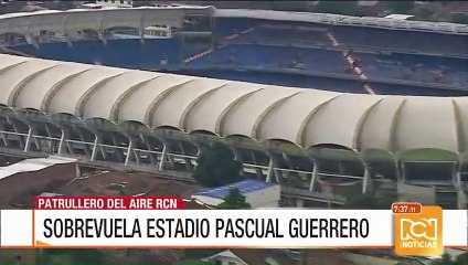 Sobre vuelo por el Estadio Olímpico Pascual Guerrero en Cali