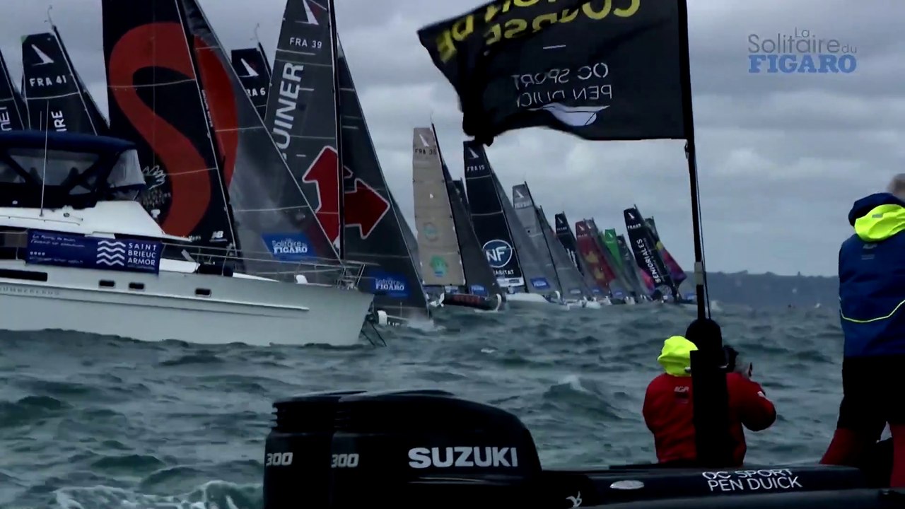 LA SOLITAIRE  URGO LE FIGARO 2020 : Départ rock'n'roll - Départ Etape 1  La Solitaire du Figaro 2020