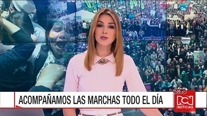 Con grafitis y destrozos quedó el centro de Bogotá tras disturbios en jornada del Día del Trabajo