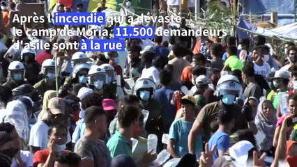 Incendies de Moria: les autorités grecques montent un nouveau camp
