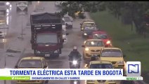 Caída de un rayo en el occidente de Bogotá quedó registrada en video