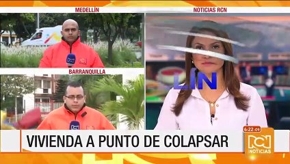 Casa a punto de caer pone en riesgo comunidad en Medellín