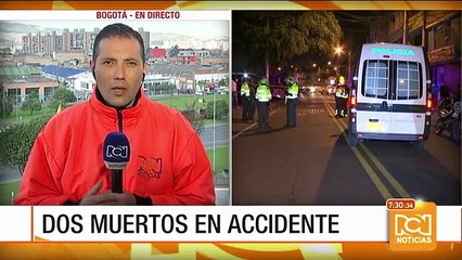 Choque en Bogotá deja un herido y dos muertos