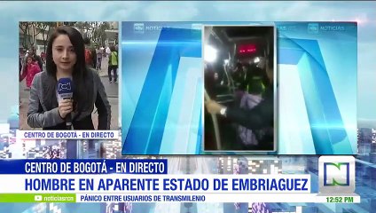 Policía resultó agredido con arma blanca en Transmilenio por hombre embriagado
