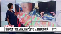 Comerciantes venden pólvora sin ningún control y en pleno centro de Bogotá