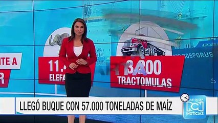 Se necesitan 2.000 tractomulas para descargar el Nord Bosporus que llegó a Santa Marta