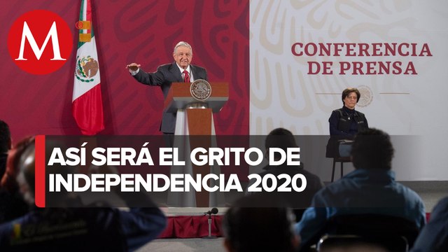 Grito de Independencia será sin público ni invitados especiales: AMLO