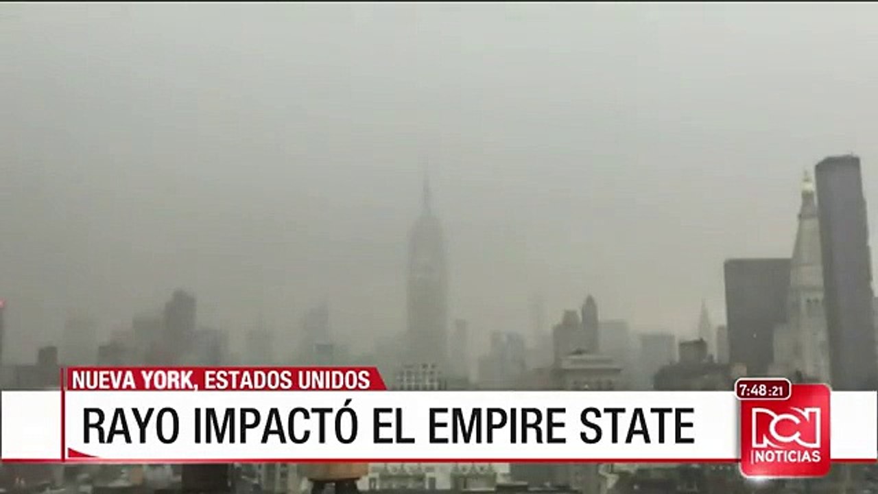 Un rayo impactó el Empire State de Nueva York