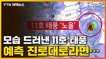 [자막뉴스] 슈퍼컴 예측에 포착...모습 드러낸 11호 태풍 / YTN