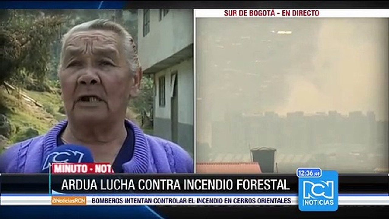 Amplios sectores de Bogotá, afectados por humo de incendios forestales
