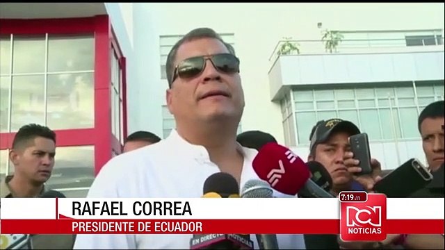 Correa dice que la reconstrucción de las zonas afectadas tomará años