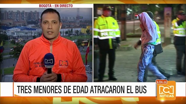 Capturan a tres menores que robaron a pasajeros de bus del SITP