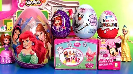 Télécharger la video: Giant Disney Princess Surprise Egg, Clay Buddies Peppa Pig, Kinder Barbie, Sofia Toys, Disney Frozen