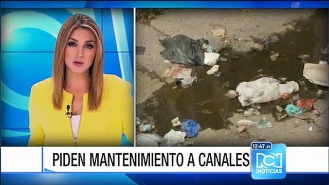 Piden mantenimiento y limpieza de canales de aguas lluvias en Bogotá