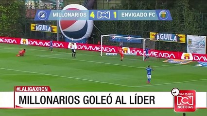 Millonarios goleó con autoridad 4-1 a Envigado en el estadio de Techo