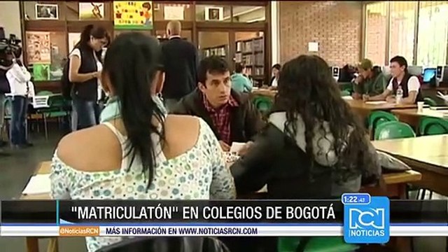 Matriculatón en los colegios públicos de Bogotá