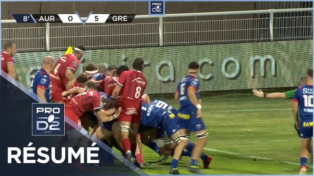 PRO D2 - Résumé Stade Aurillacois-FC Grenoble Rugby: 26-13 - J2 - Saison 2020/2021