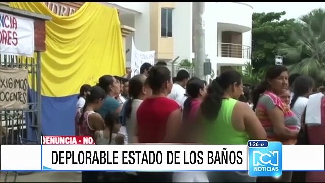 Estudiantes de un colegio de Cesar estudian en precarias condiciones